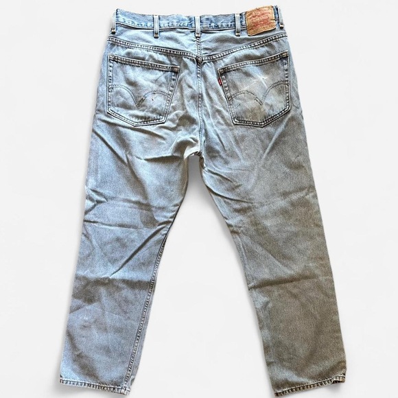Vintage Y2K Levi’s 505 regular straight leg denim jeans 100% cotton 29x30 - Picture 2 of 12